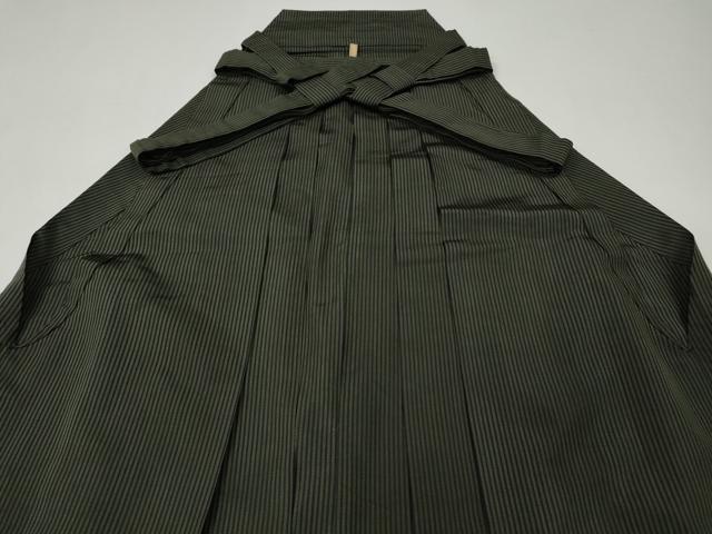 平和屋着物●男性 馬乗り袴 縞 正絹 逸品 CABH2594ut