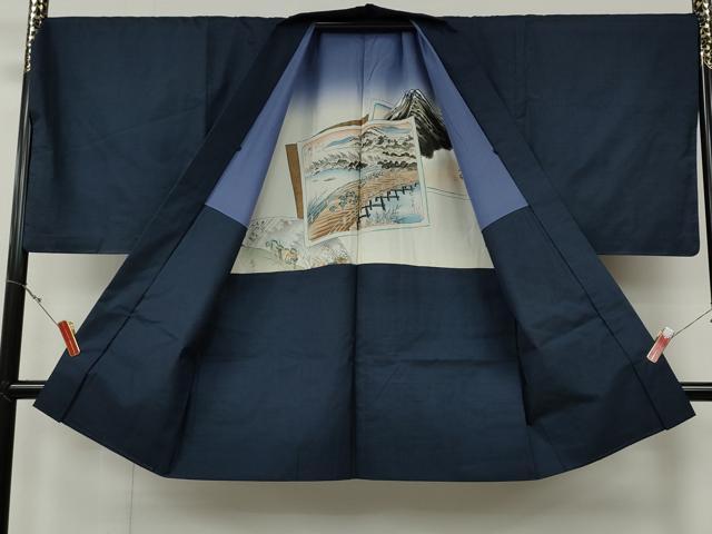 平和屋着物●男性 本場大島紬 アンサンブル 100亀甲 総詰め キングサイズ 正絹 逸品 CABH2600ut