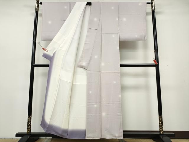 平和屋着物●上質な小紋 南天文 蛍暈し 金彩 正絹 逸品 CABH2604ut