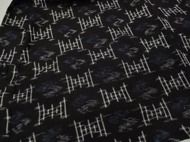 平和屋着物●久留米絣 男性 作務衣 吉祥文 綿 逸品 CABH2615ut