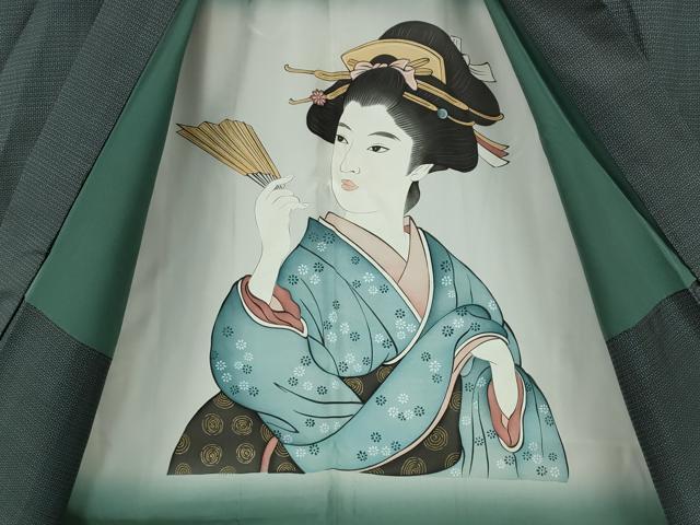 平和屋着物●男性 本場大島紬 アンサンブル 長襦袢セット 100亀甲 総詰め 正絹 逸品 CABH2618ut