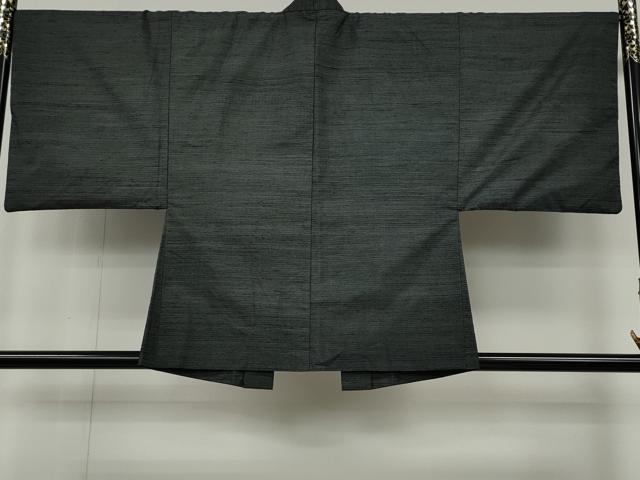 平和屋着物●男性 結城紬 アンサンブル 100亀甲 総詰め 正絹 逸品 CABH2620ut