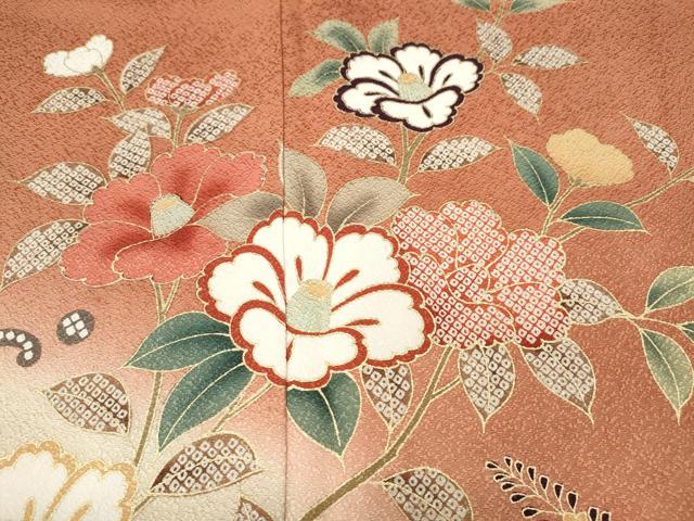 平和屋着物●訪問着 立波枝花文 暈し染め 金彩 正絹 逸品 CABH2622ut