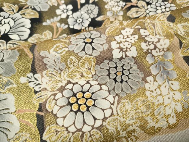 平和屋着物●豪華振袖 横段枝垂れ花文 暈し染め 金彩 正絹 逸品 CABH2633ut