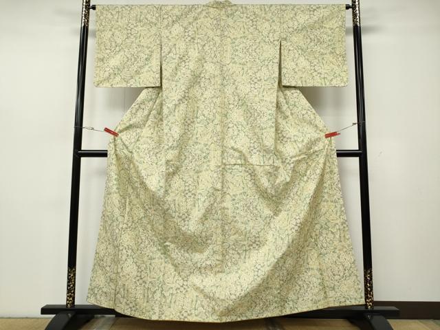 平和屋着物●本場大島紬 7マルキ 風景吉祥花文 正絹 逸品 CABH2645ut