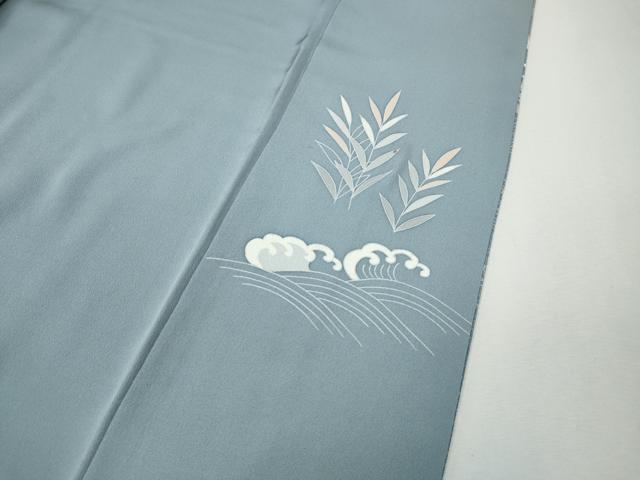 平和屋着物●訪問着 立波飛鳥草花文 暈し染め 金彩 正絹 逸品 CABH2677ut