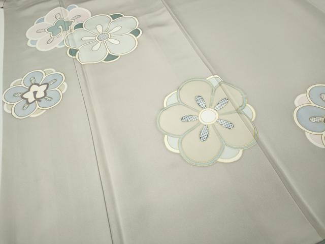 平和屋着物●訪問着 舞花文 金彩 反端付き 正絹 逸品 CABH2716ut