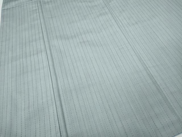 平和屋着物●男性 紬 刺し子 縞 正絹 逸品 CABH2717ut
