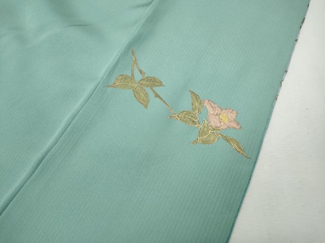 平和屋着物●訪問着 駒刺繍 貝桶枝花文 暈し染め 金彩 正絹 逸品 CABH2719ut