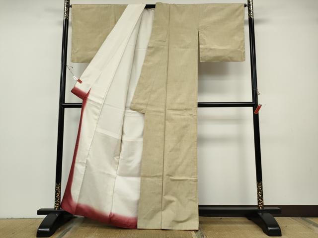 平和屋着物●上質な紬 霞文 正絹 逸品 CABH2732ut