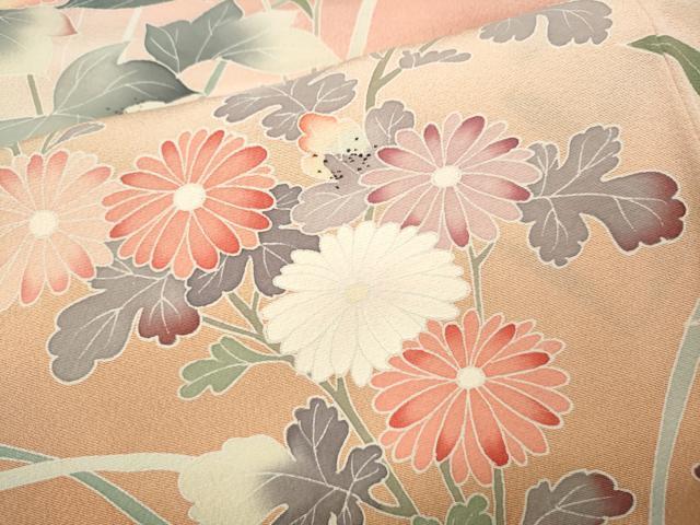 平和屋着物●訪問着 友禅 作家物 草花文 暈し染め 正絹 逸品 CABH2739ut