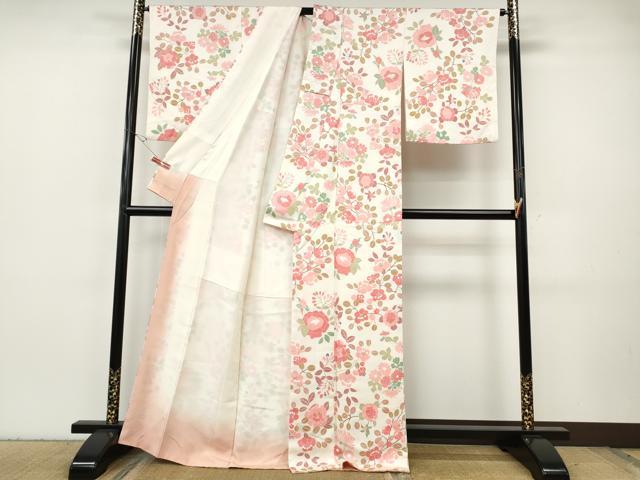平和屋着物●上質な小紋 草花尽くし 正絹 逸品 CABH2786ut
