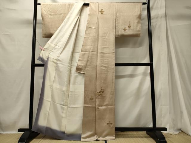 平和屋着物■訪問着 陶器文 金彩 正絹 逸品 CABH2910oy