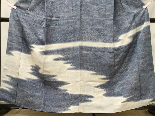 平和屋着物■虹色創家 本郷大田子 色留訪問着 霞文 たたき染め 正絹 逸品 CABH2921oy