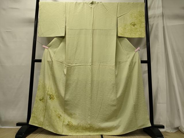 平和屋着物■訪問着 手描き 椿 暈し染め 正絹 逸品 CABH2929oy