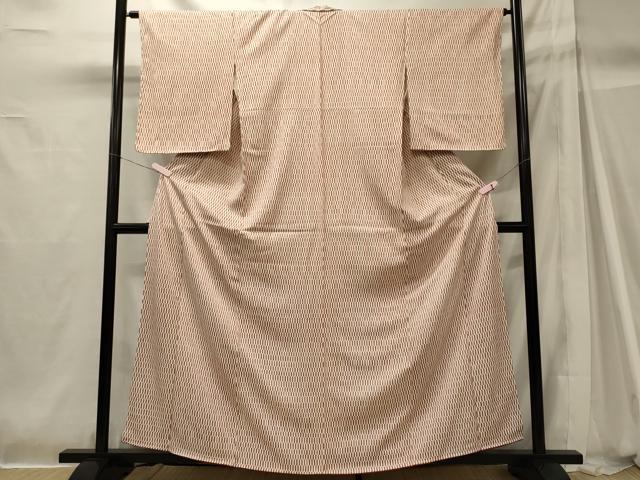 平和屋着物■上質な小紋 幾何学文 正絹 逸品 未使用 CABH2943oy