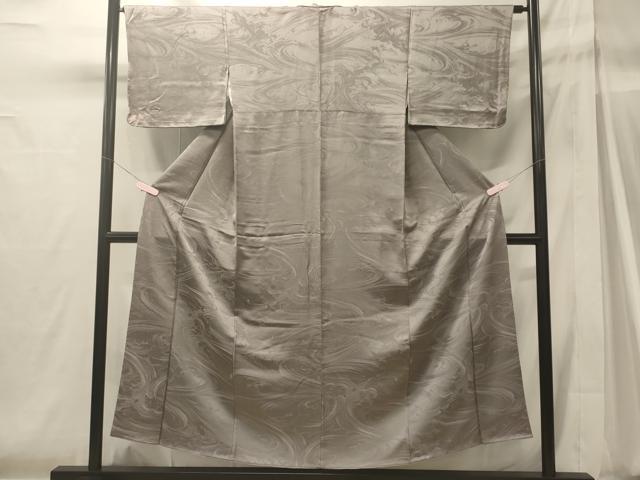 平和屋着物■上質な色無地 流水地紋 薄色 正絹 逸品 CABH2956oy