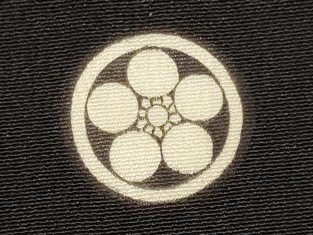 平和屋着物■黒留袖 駒刺繍 鏡裏花鳥松文 暈し染め 銀糸 洗える着物 CABH2961oy