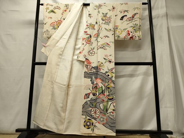 平和屋着物■訪問着 草花文 金彩 正絹 逸品 CABH2998oy