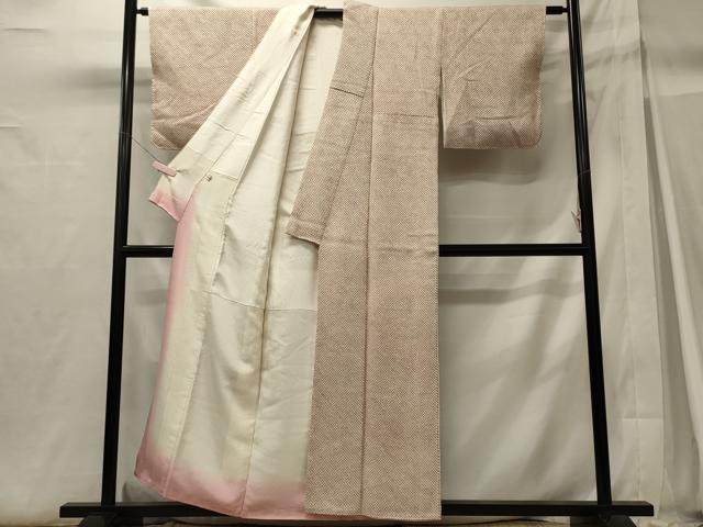 平和屋着物■大変加工の良い総絞り小紋 やまと誂製 正絹 逸品 未使用 CABH3008oy