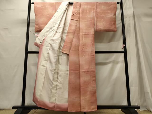平和屋着物■上質な小紋 木目地紋 暈し染め 高島屋扱い 正絹 逸品 CABH3032oy