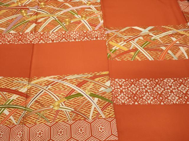 平和屋着物■訪問着 駒刺繍 露芝文 金彩 正絹 逸品 CABH3036oy