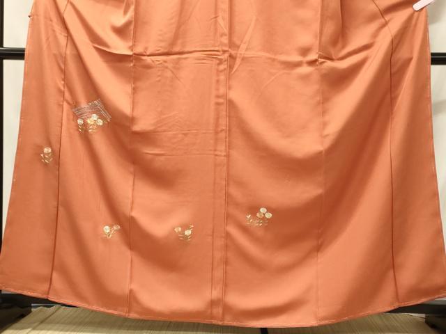 平和屋着物■中国三大刺繍 相良刺繍 訪問着 草花文 正絹 逸品 未使用 CABH3038oy
