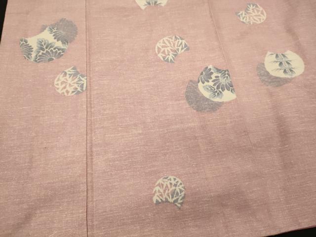 平和屋着物■上質な紬 草花文 正絹 逸品 未使用 CABH3041oy