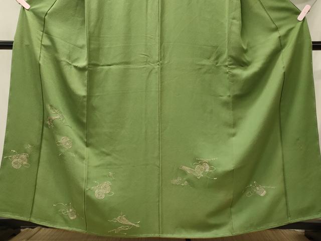 平和屋着物■豪華色留袖 総刺繍 鼓 蘇州刺繍 金銀糸 正絹 逸品 未使用 CABH3051oy