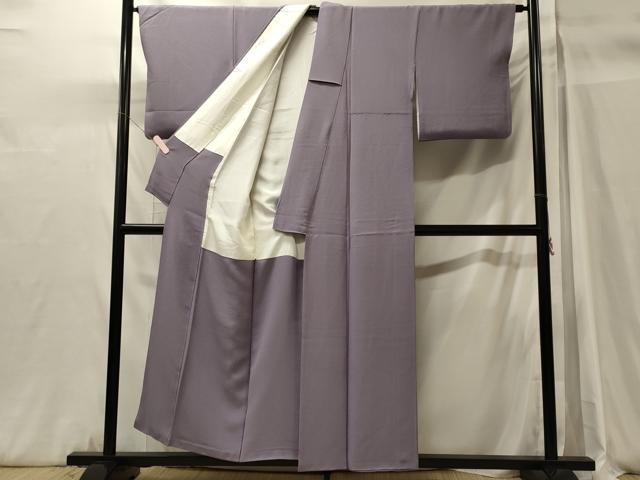平和屋着物■上質な色無地 藤紫色 正絹 逸品 CABH3125oy