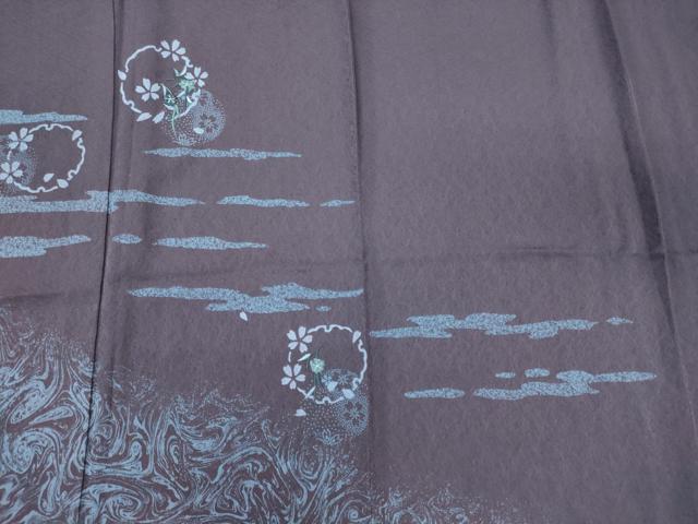 平和屋着物■訪問着 刺繍 雪輪草花文 やまと誂製 正絹 逸品 CABH3126oy