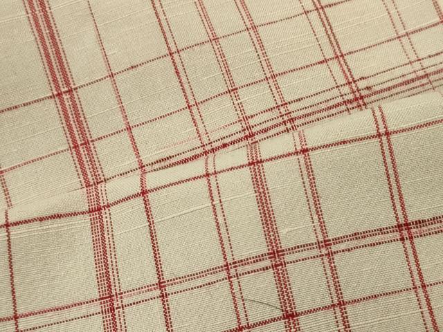 平和屋着物■上質な紬 格子柄 正絹 逸品 未使用 CABH3175oy