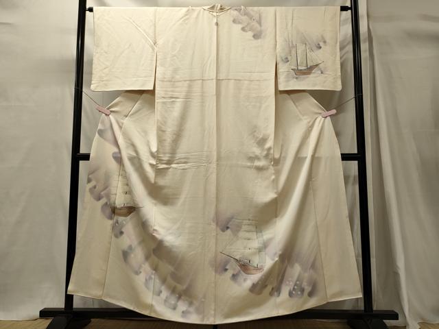 平和屋着物■訪問着 船 暈し染め 正絹 逸品 CABH3184oy
