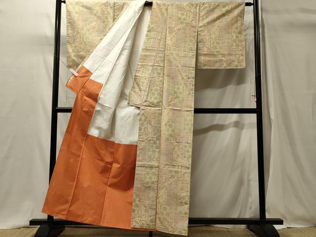 平和屋着物■上質な紬 吉祥文 正絹 逸品 未使用 CABH3190oy