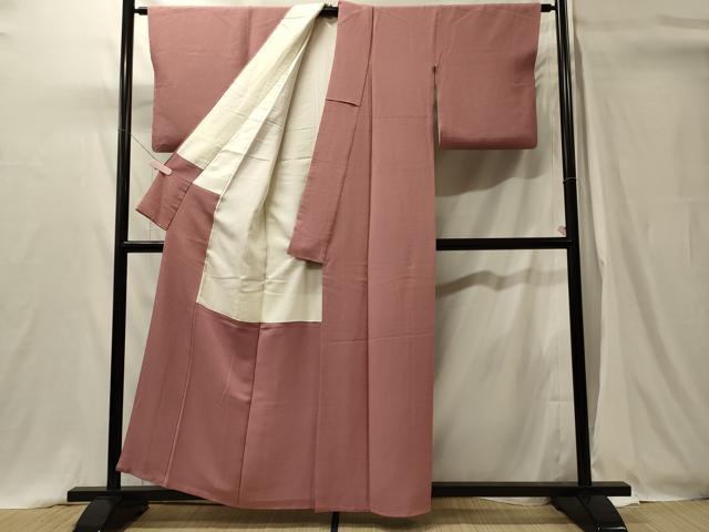平和屋着物■上質な色無地 薄紅梅色 正絹 逸品 CABH3194oy