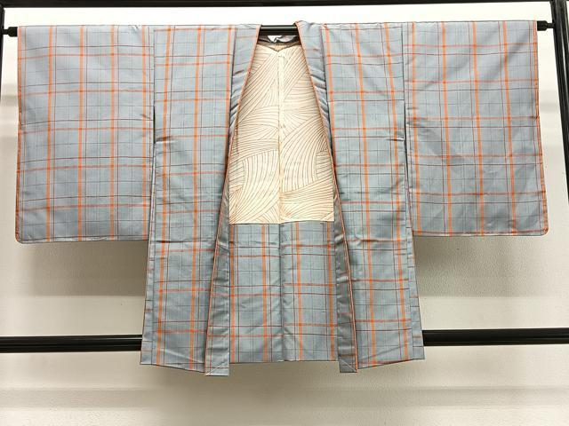 平和屋着物#羽織 格子 正絹 逸品 未使用 CABH3203ua