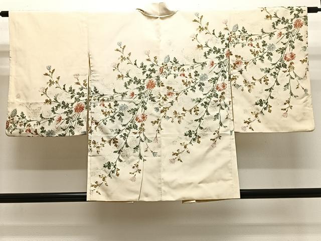 平和屋着物#羽織 寿光織 枝花文 金銀糸 正絹 逸品 CABH3205ua