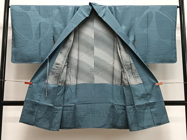 平和屋着物#道中着 霞文 ロング丈 正絹 逸品 未使用 CABH3219ua