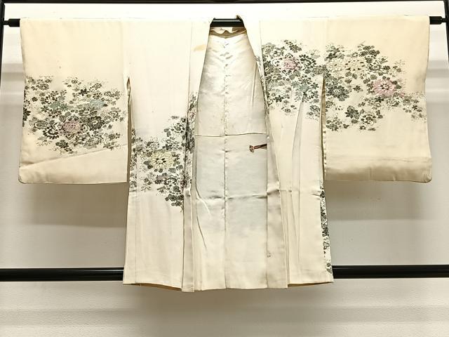平和屋着物#羽織 寿光織 草花文 金銀糸 正絹 逸品 CABH3230ua