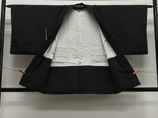 平和屋着物#羽織 寿光織 屏風花文 黒地 金銀糸 正絹 逸品 CABH3235ua