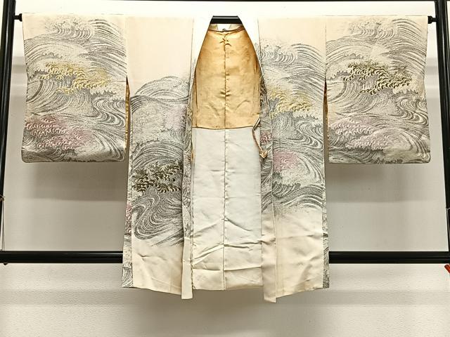 平和屋着物#羽織 寿光織 立波文 金銀糸 正絹 逸品 CABH3244ua