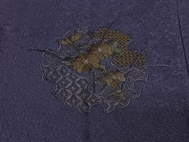 平和屋着物#中国三大刺繍 スワトウ刺繍 総刺繍 道行コート 雪輪花文 正絹 逸品 CABH3245ua