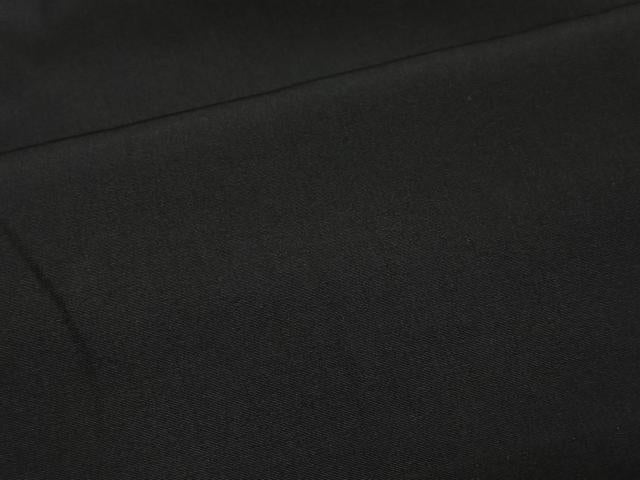 平和屋着物#男性 長羽織 単衣 黒紋付 正絹 逸品 CABH3251ua