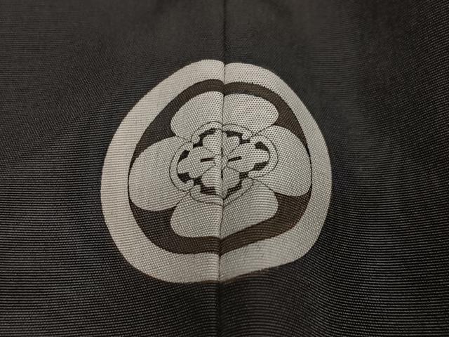 平和屋着物#男性 長羽織 黒紋付 正絹 逸品 CABH3256ua