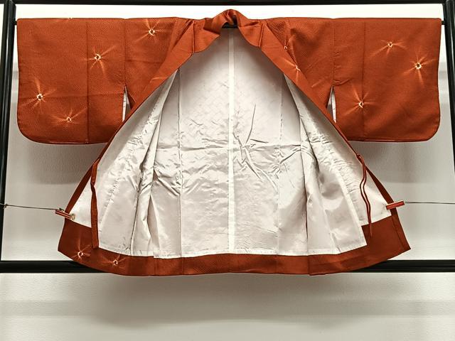 平和屋着物#道中着 絞り 霞文 洗える着物 CABH3267ua