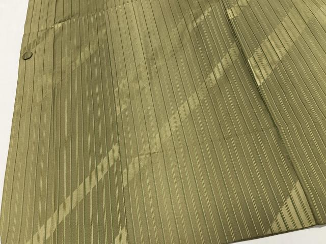 平和屋着物#道行コート 雨コート 縞 ロング丈 正絹 逸品 CABH3270ua