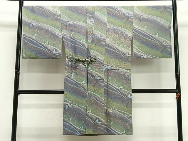 平和屋着物∞道中着 舞蝶文 暈し染め 暈し染め ロング丈 正絹 逸品 CABH3280ua