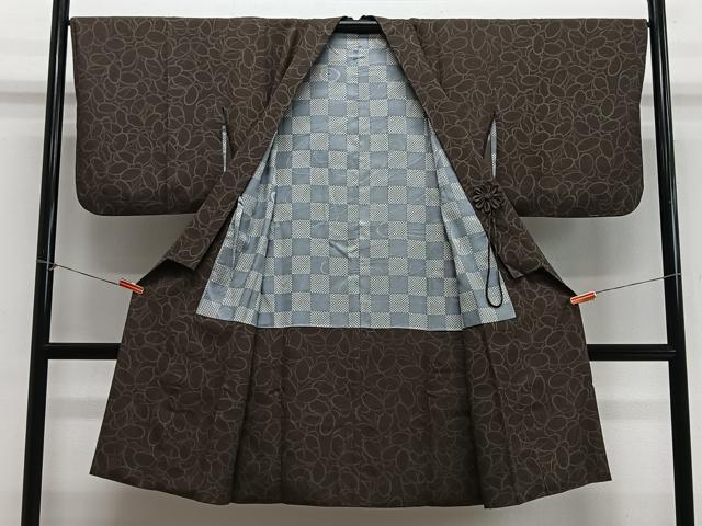 平和屋着物∞道中着 舞蝶文 ロング丈 正絹 逸品 CABH3294ua