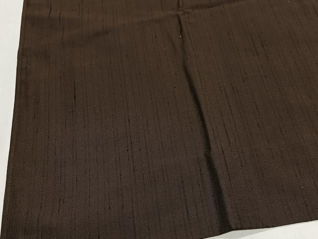 平和屋着物∞男性 角袖 紬地 憲法茶色 巾着付き 正絹 逸品 未使用 CABH3296ua