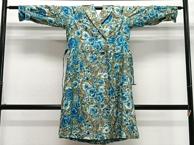 平和屋着物∞和装コート 洋花文 ロング丈 正絹 逸品 CABH3300ua